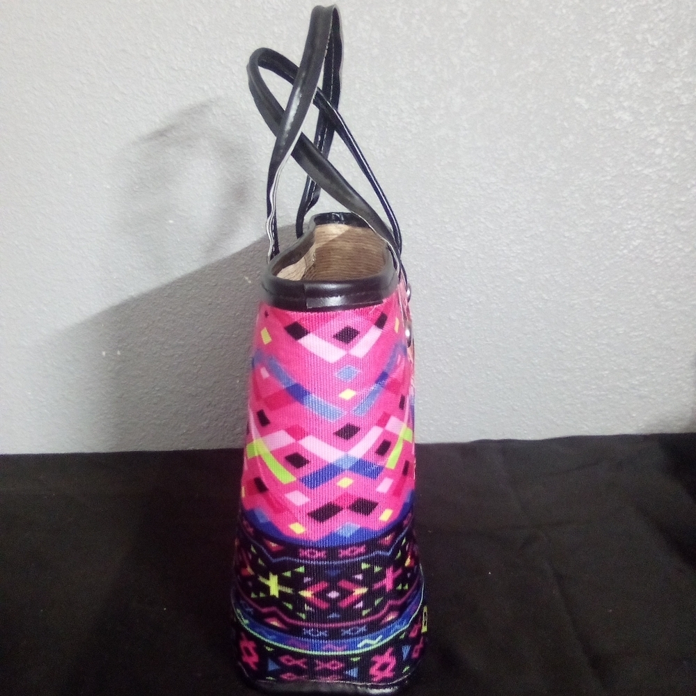 Colorful Patterned Tote Bag ( Bag B ) - Picture 2 of 4